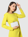 Caprese Goldy Clutch Small Silver