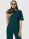 Caprese Gretchen Flapover Clutch Medium Black
