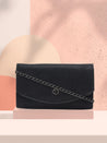 Caprese Gretchen Flapover Clutch Medium Black