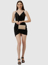 Caprese Gretchen Flapover Clutch Medium Champagne Gold