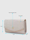 Caprese Gretchen Flapover Clutch Medium Gold