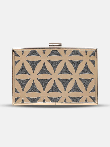 Caprese Party Junie Small Gunmetal Clutch