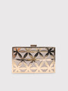 Caprese Party Junie Box Clutch Small Gold
