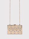 Caprese Party Junie Box Clutch Small Gold
