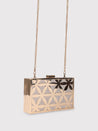 Caprese Party Junie Box Clutch Small Gold