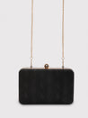 Caprese Party Lillie Box Clutch Medium Black