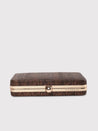 Caprese Party Lillie Box Clutch Medium Copper
