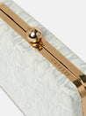 Caprese Party Lillie Box Clutch Medium Silver
