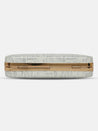 Caprese Party Lillie Box Clutch Medium Silver