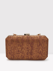 Caprese Party Merle Medium Copper Clutch