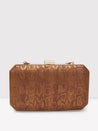 Caprese Party Merle Box Clutch Medium Copper