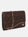 Caprese Party Merle Clutch Medium Brown