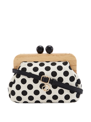 Caprese Mindy Small Black Clutch Bag