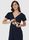 Caprese Nadia Clutch Small Gold