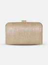 Caprese Party Teirra Box Clutch Medium Beige