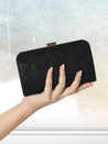 Caprese Party Teirra Box Clutch Medium Black