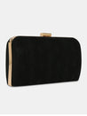 Caprese Party Teirra Box Clutch Medium Black