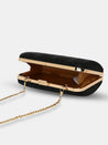 Caprese Party Teirra Box Clutch Medium Black