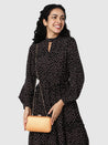 Caprese Party Trescha Box Clutch Medium Gold