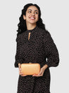 Caprese Party Trescha Box Clutch Medium Gold