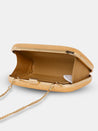 Caprese Party Trescha Box Clutch Medium Gold