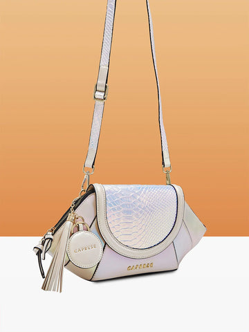 Caprese Evening Affair Large White Clutch