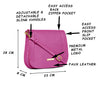 Caprese Kristin Crossbody Medium Pink