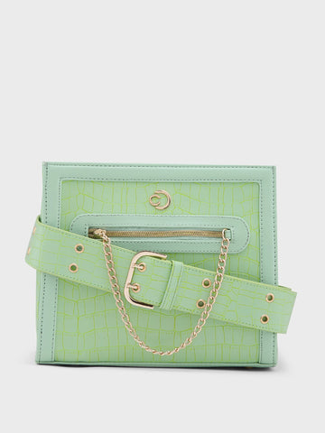 Caprese Mist Medium Mint Crossbody Bag