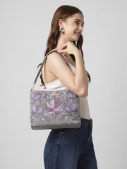 Caprese Siji Tresna Large Grey Crossbody Bag