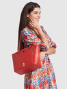 Caprese Disney Inspired Printed Mickey Mouse Collection Large Crossbody Bag Red