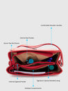 Caprese Disney Inspired Printed Mickey Mouse Collection Large Crossbody Bag Red