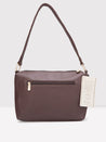 Caprese Tresna Embroidery Crossbody Handbag Brown