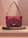 Caprese Tresna Embroidery Crossbody Handbag Maroon