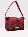 Caprese Tresna Embroidery Crossbody Handbag Maroon