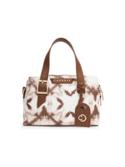 Caprese Shibori Small Brown Duffel Bag