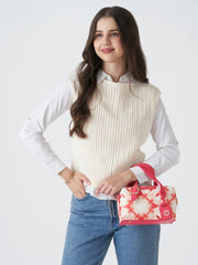 Caprese Shibori Small Pink Duffel Bag