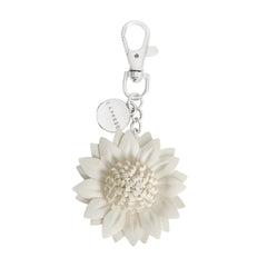 Caprese Dahlia Purse Hook Small White Charm