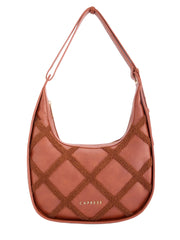 Caprese Athena Medium Tan Hobo Bag