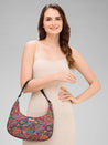 Caprese Kaya Hobo Medium Printed Womens Handbag Green