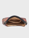 Caprese Kaya Hobo Medium Printed Womens Handbag Green