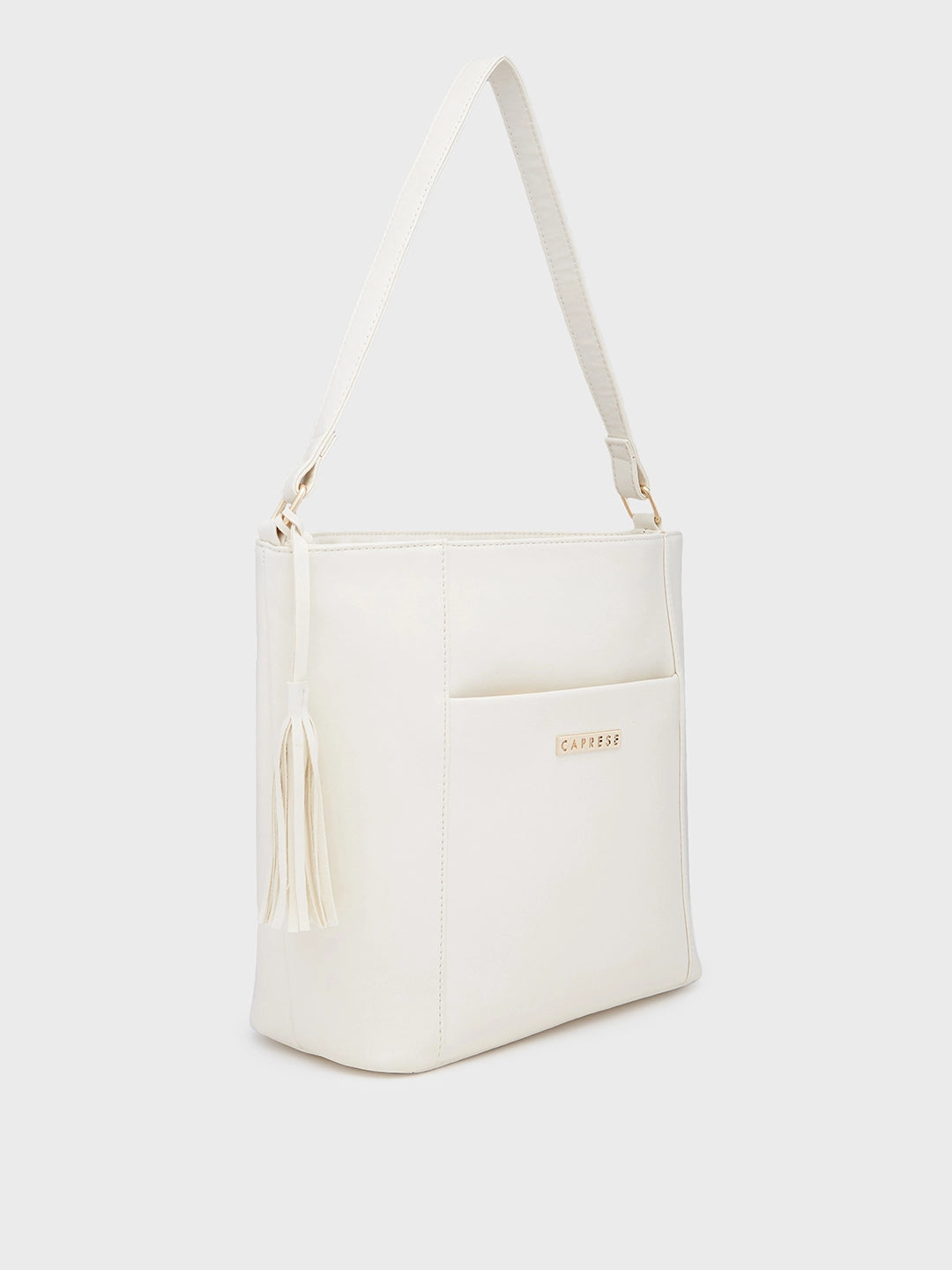 ★EMS★ JERSEY HOBO BAGWHITE Buy Caprese Sari Medium Off White Hobo Bag @ Rs.4799