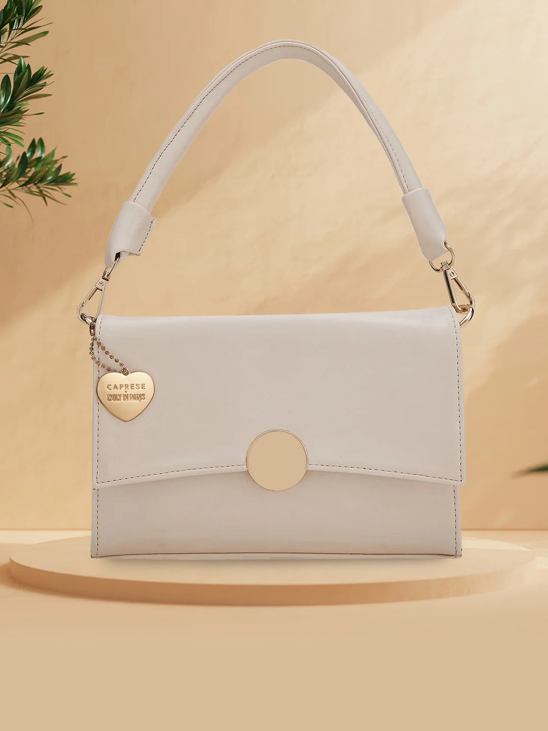 Caprese Emily in Paris Solid Medium Hobo Handbag