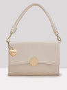 Caprese Emily In Paris Solid Medium Hobo Handbag Peach