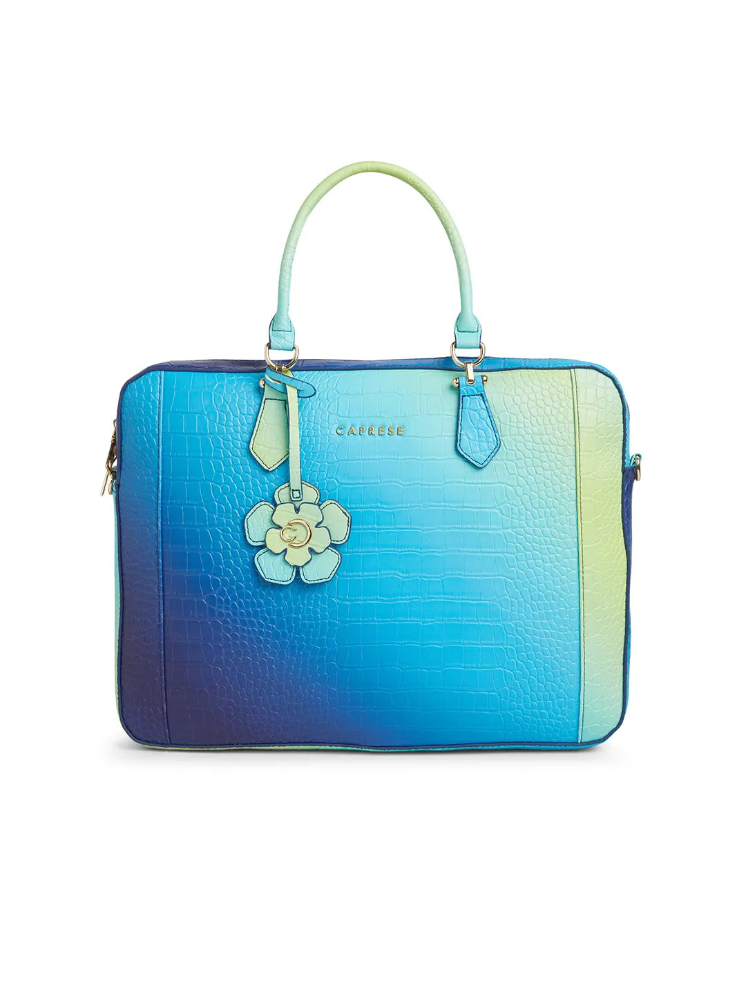 Buy Caprese Marilyn Large Blue Laptop Bag @ 1461 | Caprese Bags