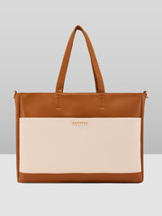Caprese Ryma Large Beige Laptop Bag Bag