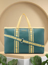 Caprese Trinity Laptop Bag Large Women Handbag | Office Handbag Dark Green