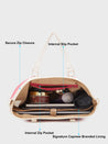 Caprese Trinity Laptop Bag Large Women Handbag | Office Handbag Fuchsia