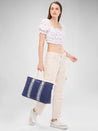 Caprese Trinity Laptop Bag Large Women Handbag | Office Handbag Navy