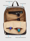 Caprese Adah Laptop Backpack Large Chocolate Brown