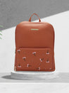 Caprese Adah Laptop Backpack Large Tan